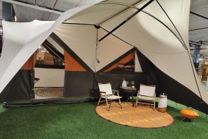 Holtkamper trailer tent in the Karsten Showroom