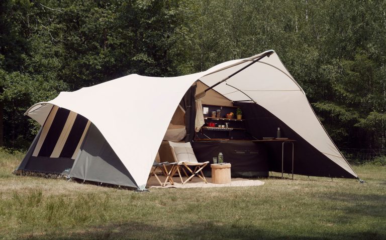 Holtkamper Aero vouwwagen met uitgeschoven keuken
